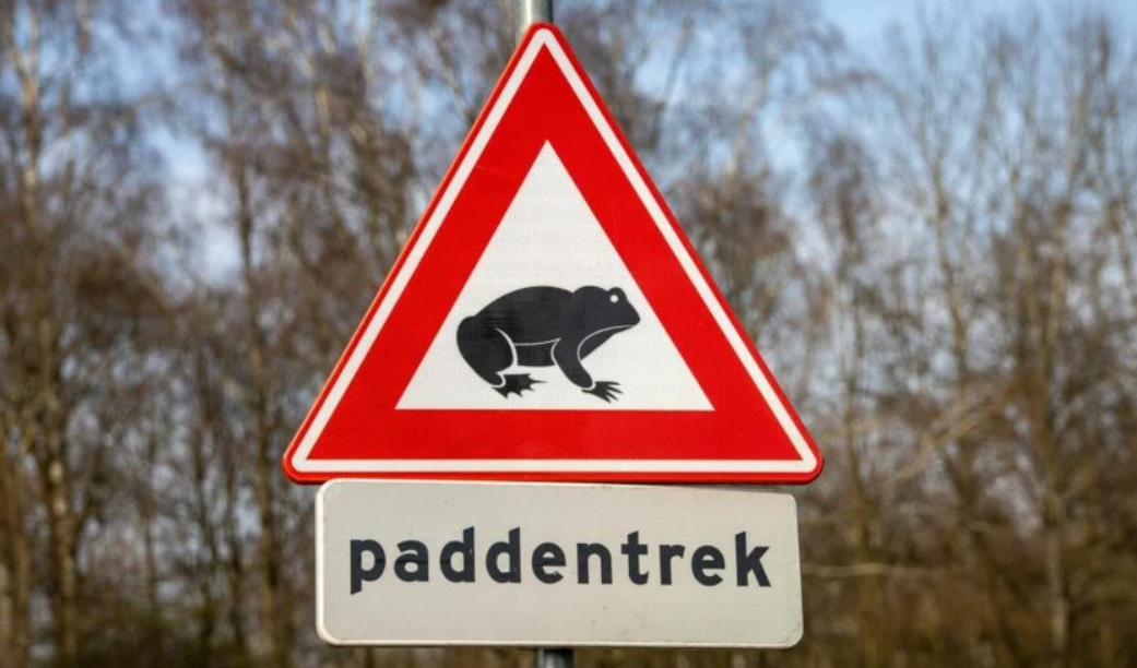 Paddentrek verkeersbord